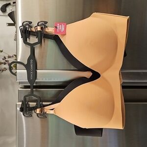 💕VINCE CAMUTO💕 Wire Free Bra & T-Shirt Bra (2 Pack) ~ Black & Nude 34C NWT